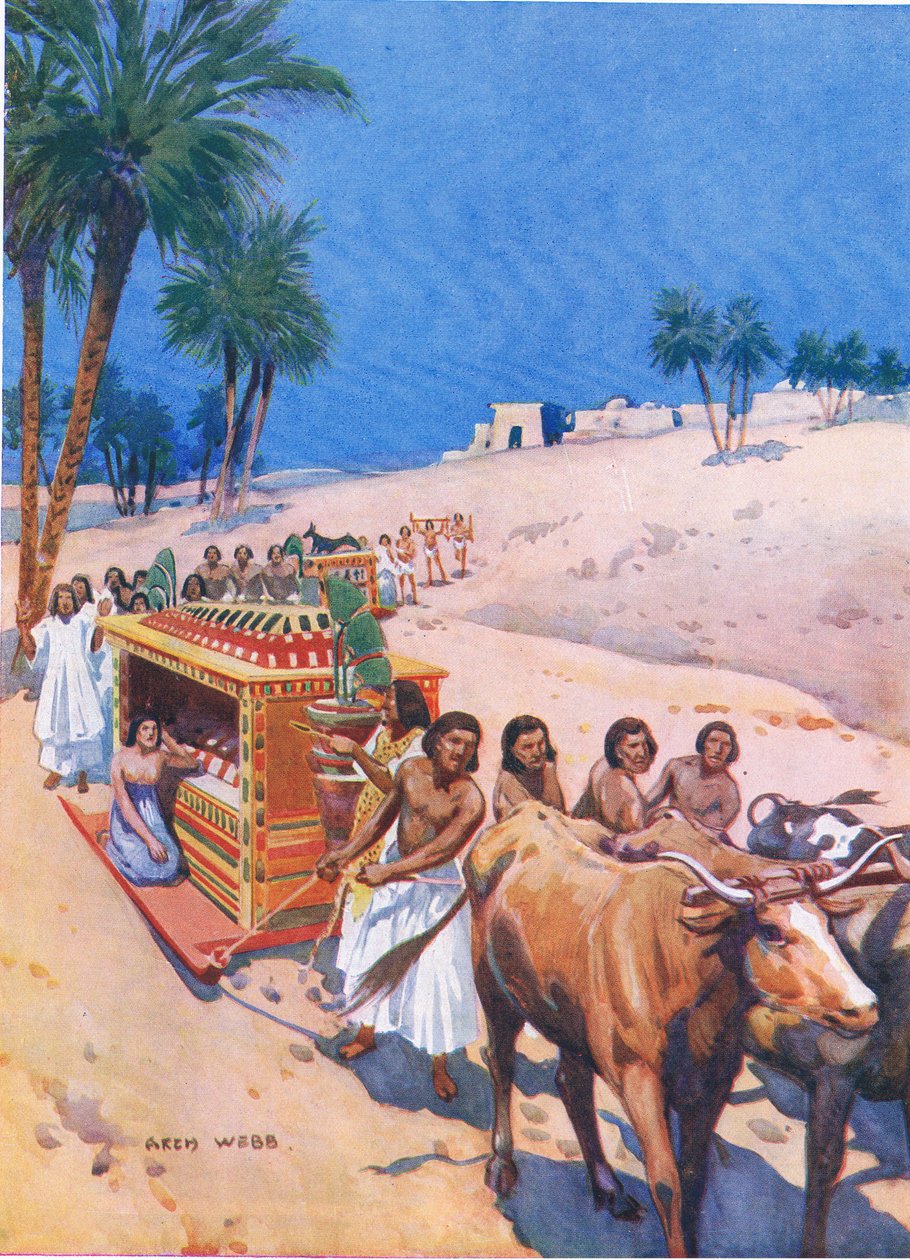 Une procession funéraire dans l