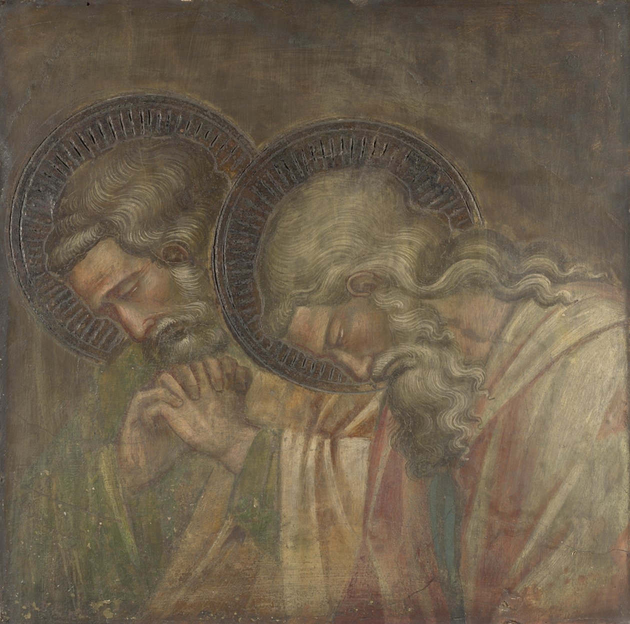 Deux pleureurs auréolés - Aretino Spinello