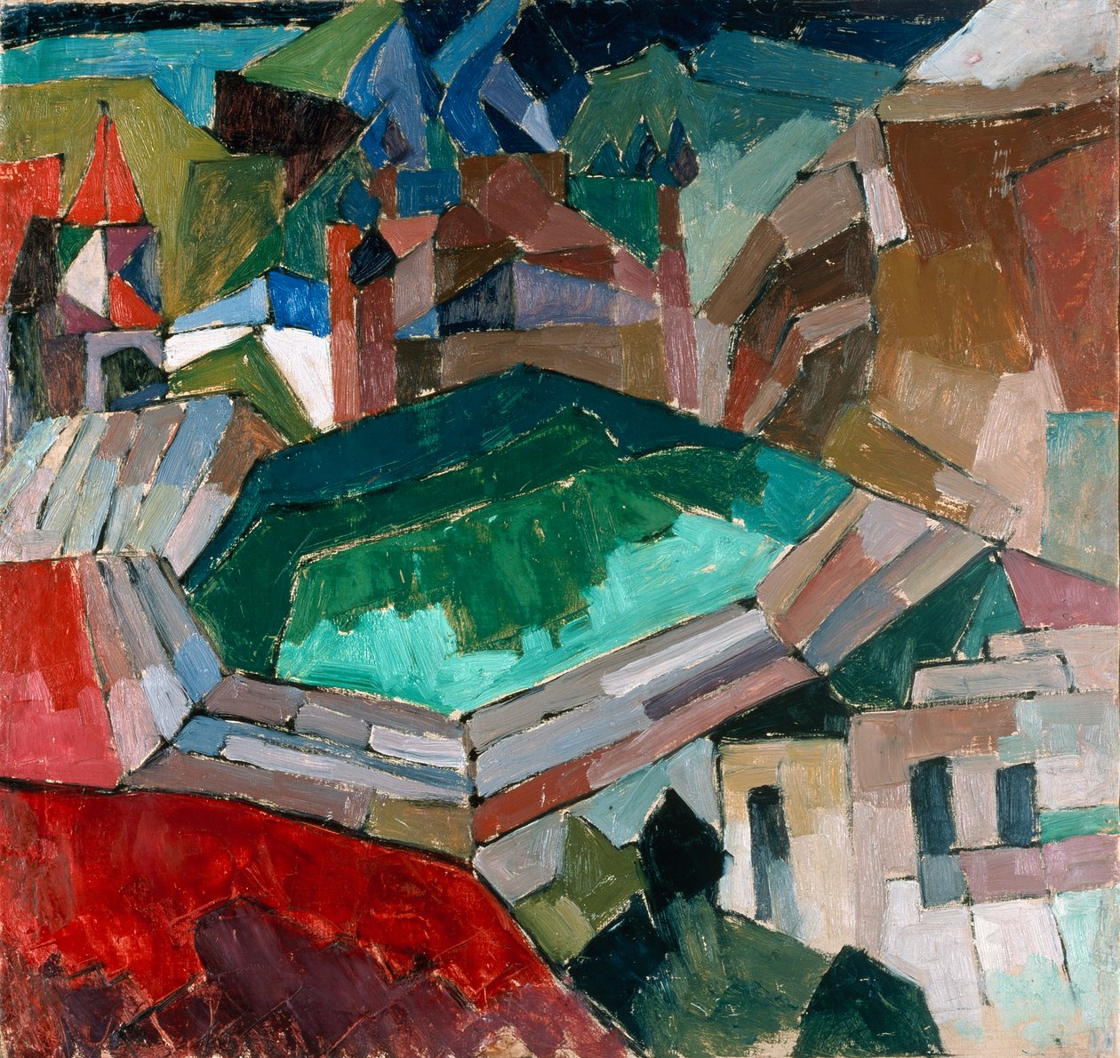 Ville du sud de la Russie, c.1914-16 - Aristarkh Vasilievic Lentulov