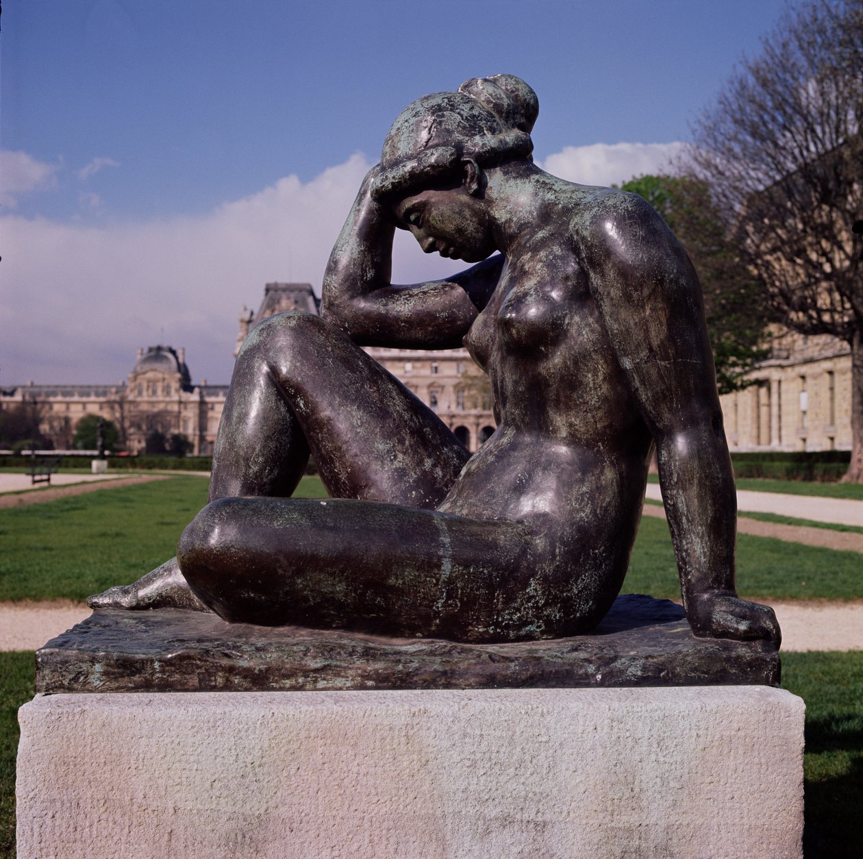 La Méditerranée, Place du Carrousel, Louvre, Paris, 1902-05 (bronze) - Aristide Maillol