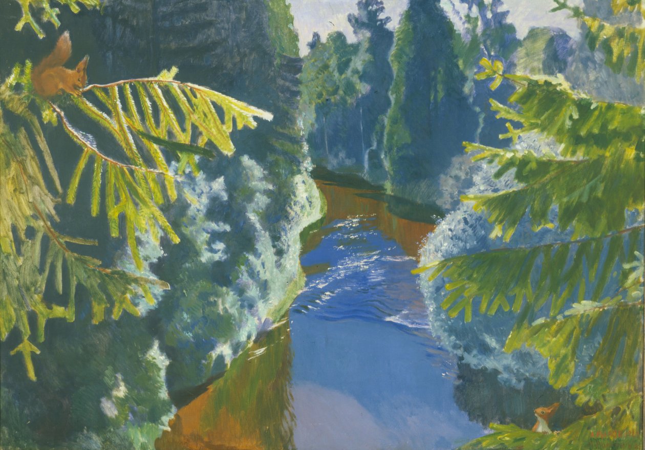 Rivière de la forêt, 1929 - Arkadij Aleksandrovic Rylov