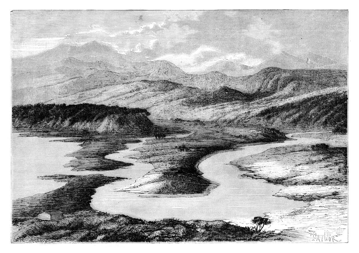 La vallée de Dui, Sakhaline, Russie, 1895 - Armand Kohl