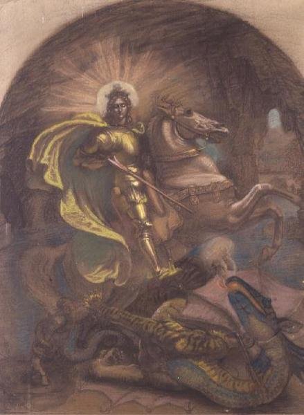 Saint Georges et le Dragon - Armand Point