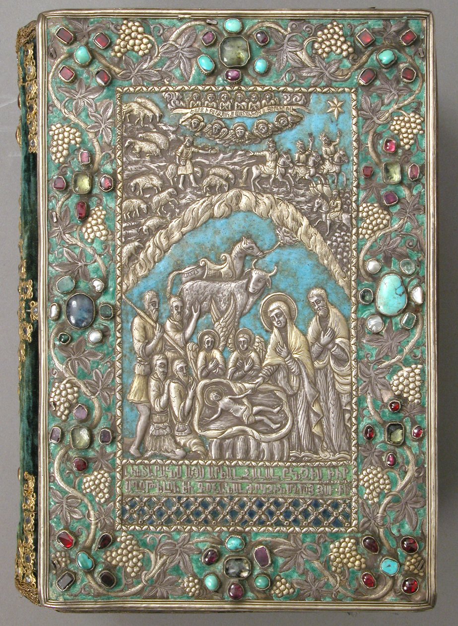 Évangile avec couverture en argent, 1691 - Armenian School