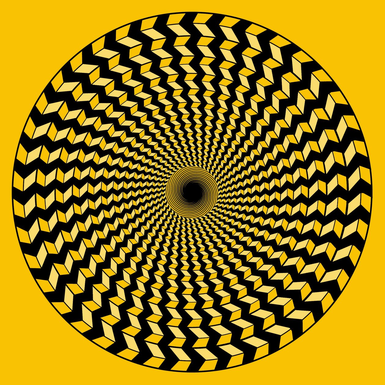 Spirale sur jaune - Armin Mumper