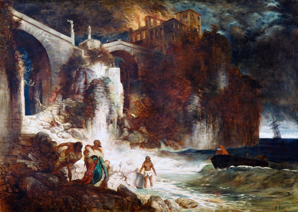 Assaut de pirates sur un fort côtier, 1872 - Arnold Böcklin