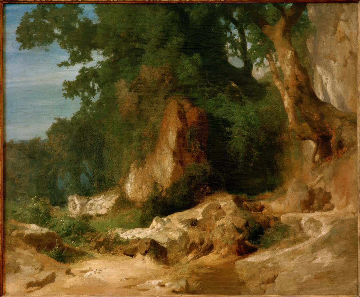Pente rocheuse dans les monts Albains - Arnold Böcklin