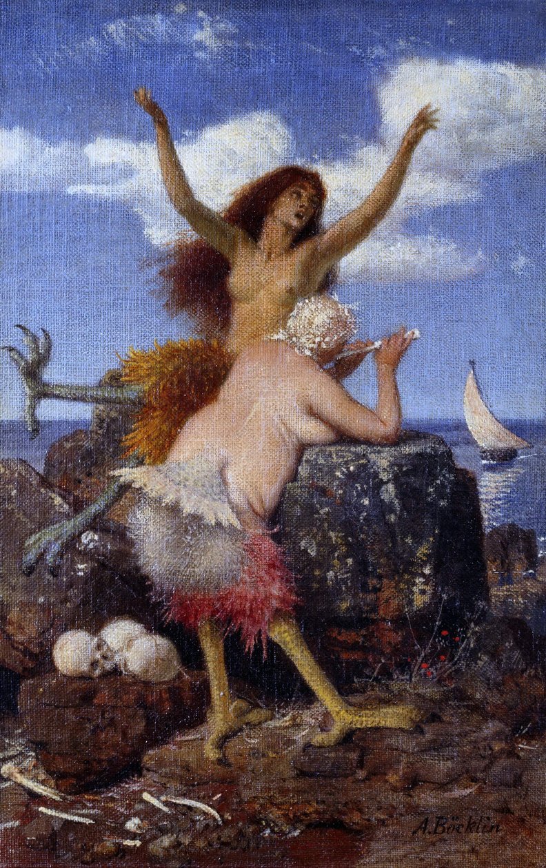 Allemand :  Sirenen Sirènes - Arnold Böcklin