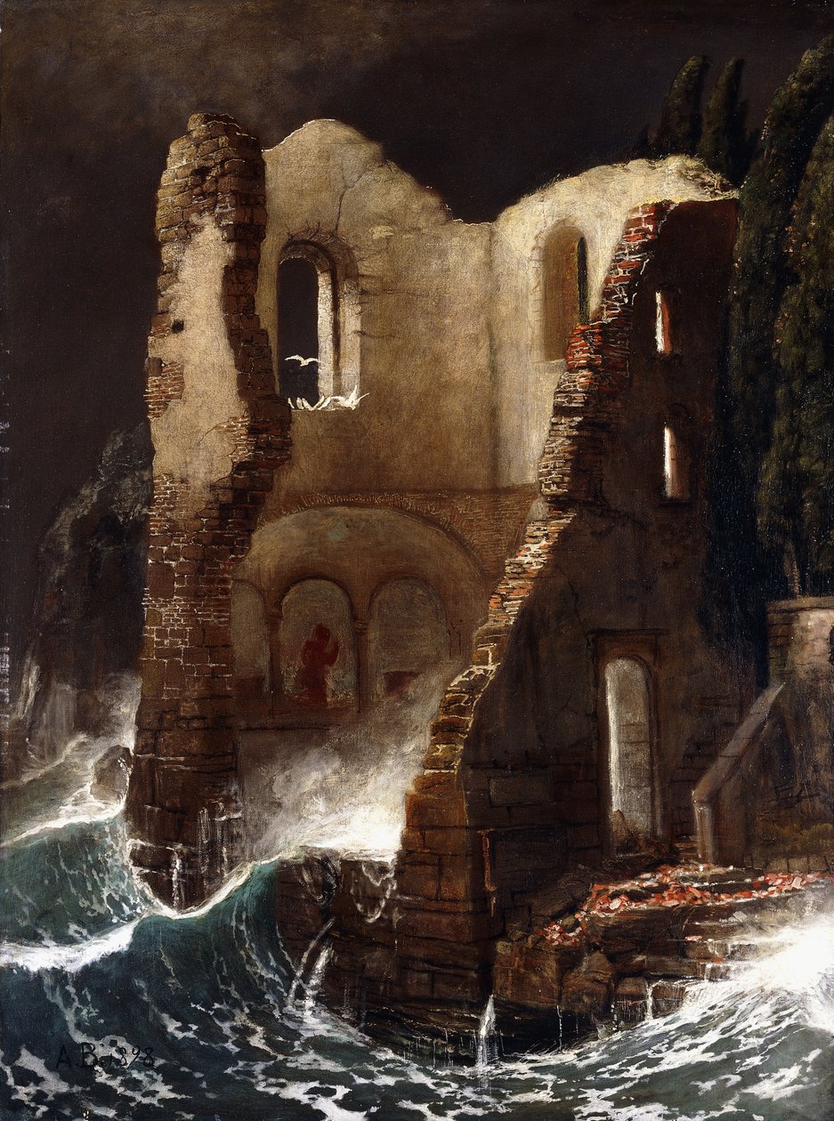 La Chapelle; Die Kapelle, 1898 - Arnold Böcklin