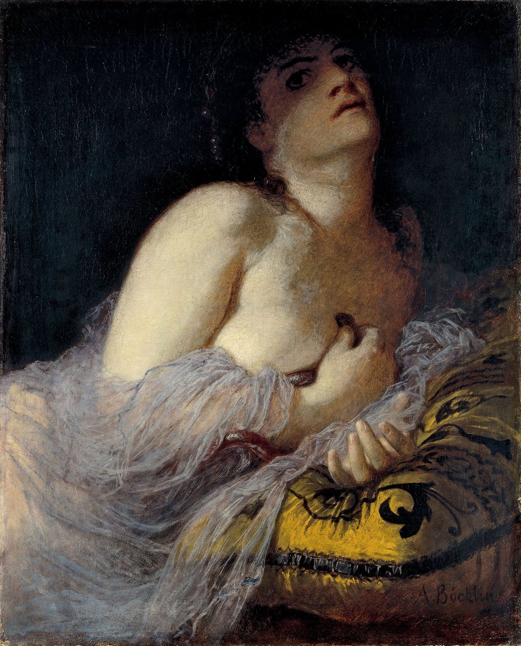 La Mort de Cléopâtre première version - Arnold Böcklin