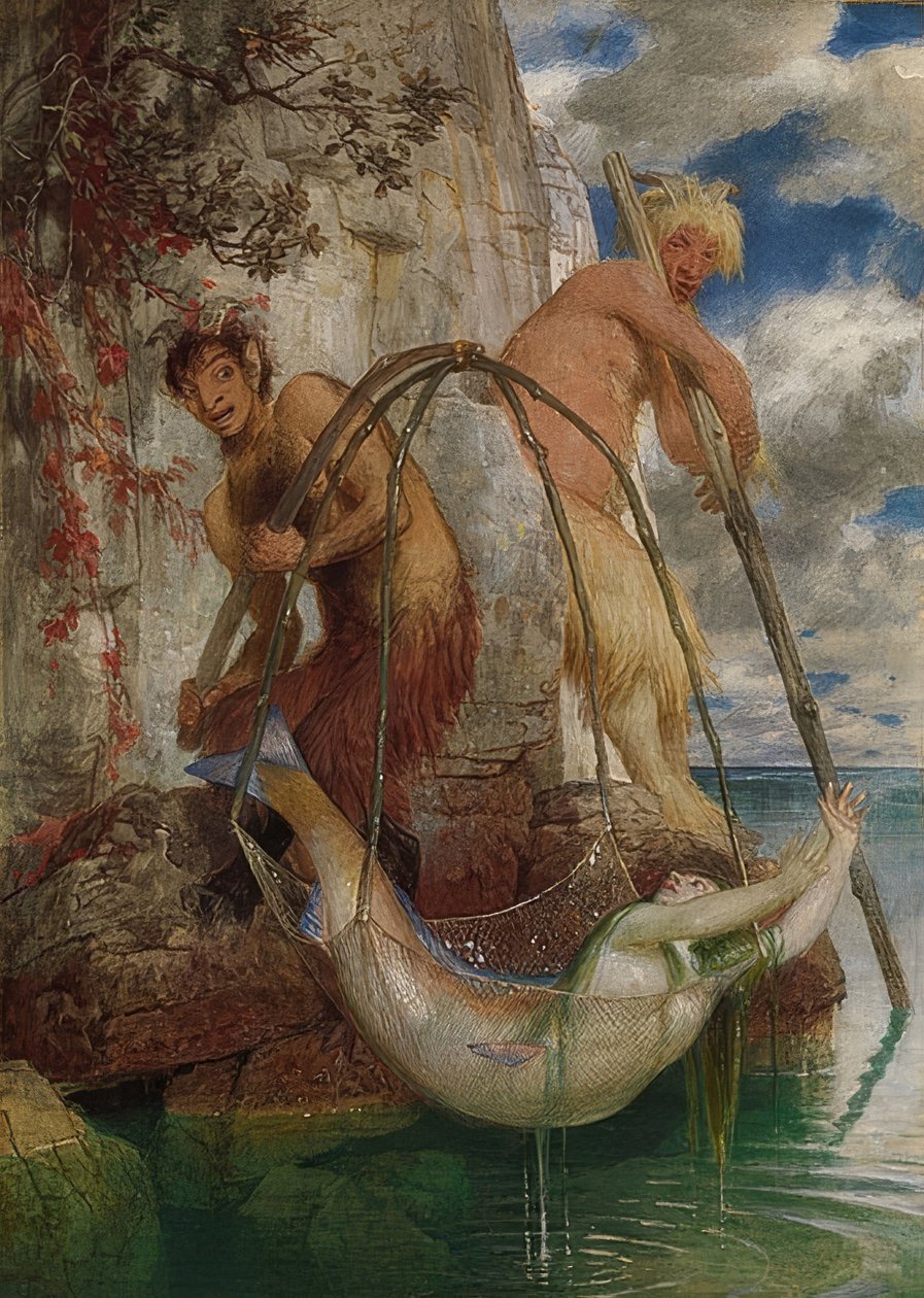 Deux faunes pêchant. 1874 - Arnold Böcklin