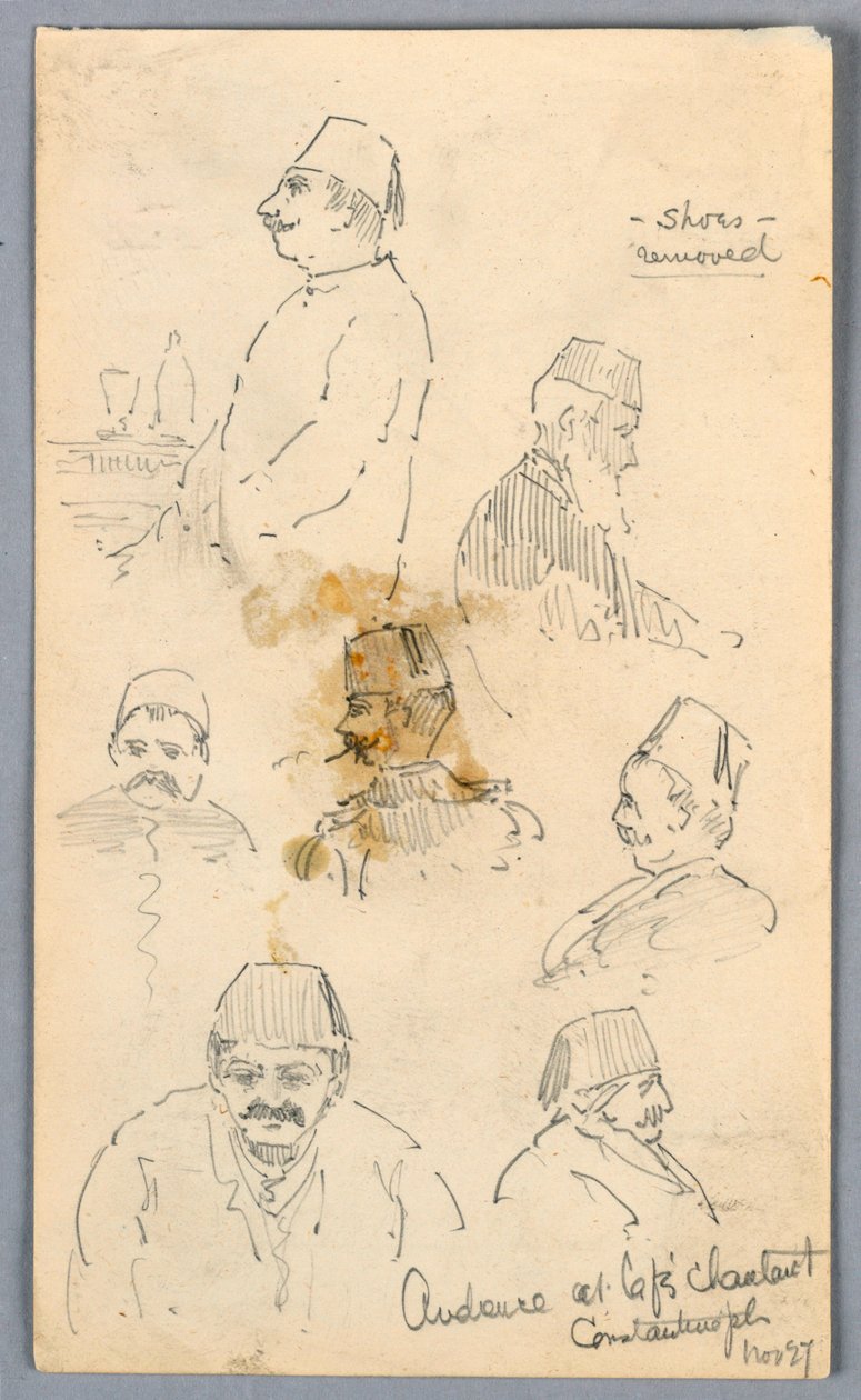 Public au café à Constantinople - Arnold William Brunner