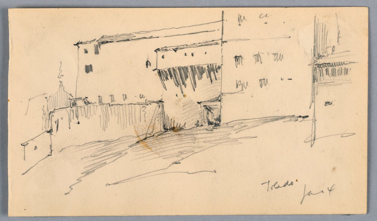 Murs à Tolède - Arnold William Brunner