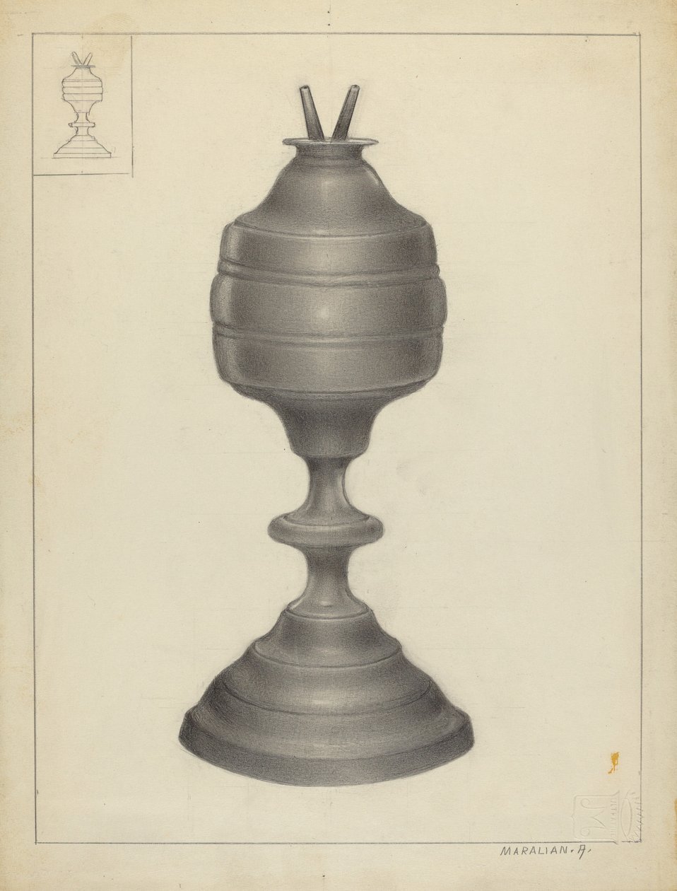 Lampe à camphène - Arsen Maralian