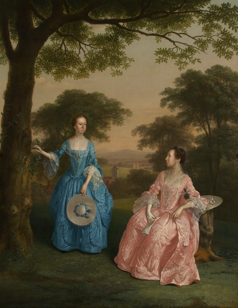 Alicia et Jane Clarke, vers 1758 - Arthur Devis