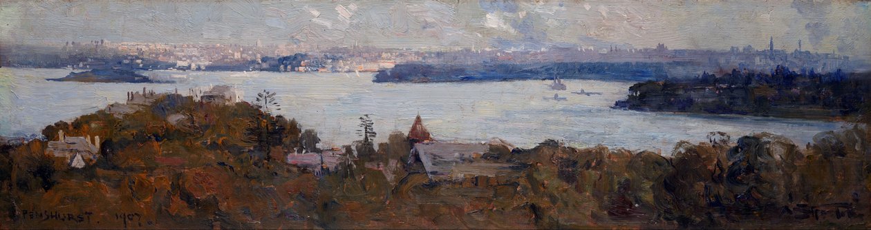 Port de Sydney depuis Penshurst (Cremorne) - Arthur Streeton