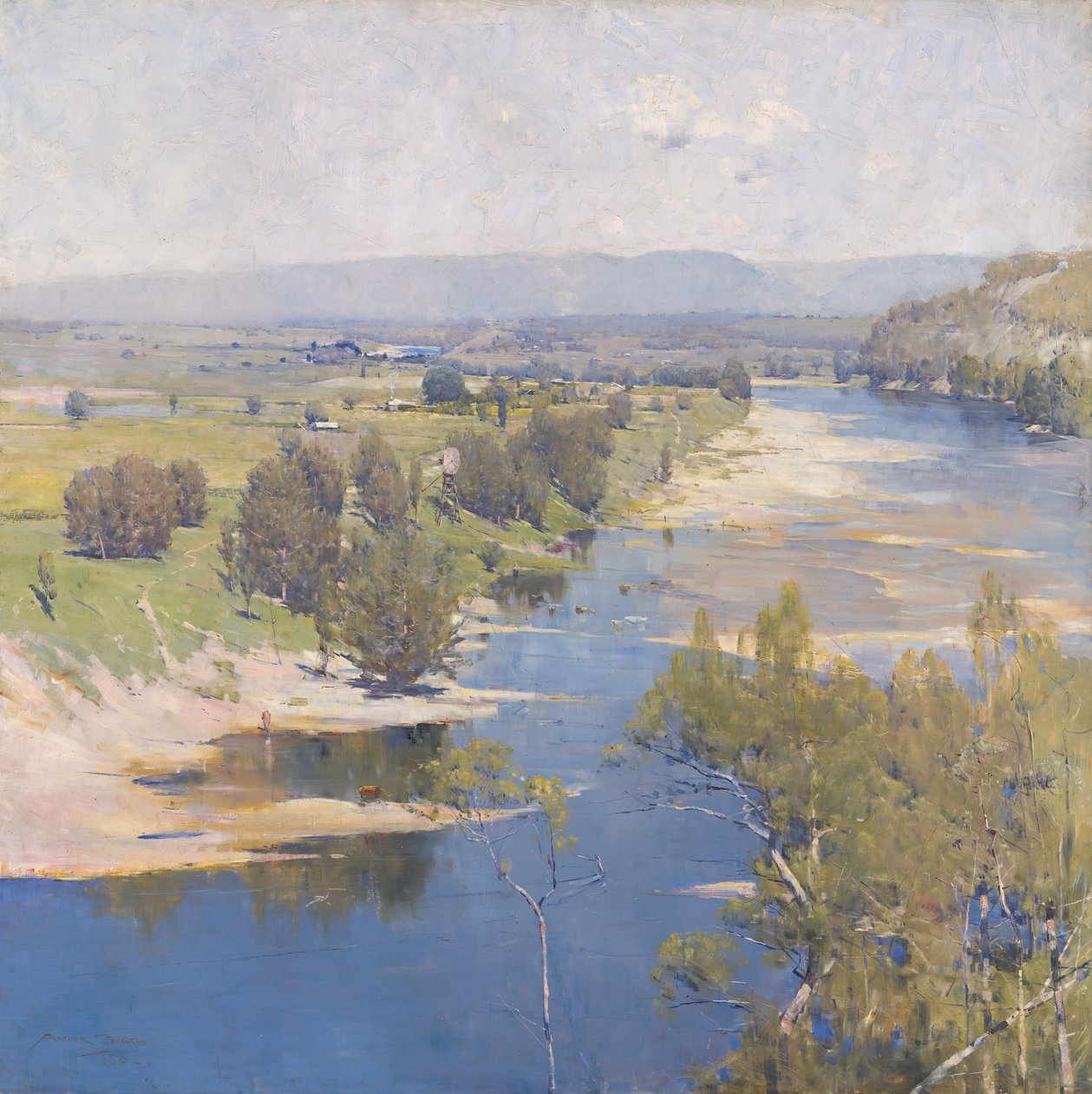 La puissance transparente du midi pourpre - Arthur Streeton