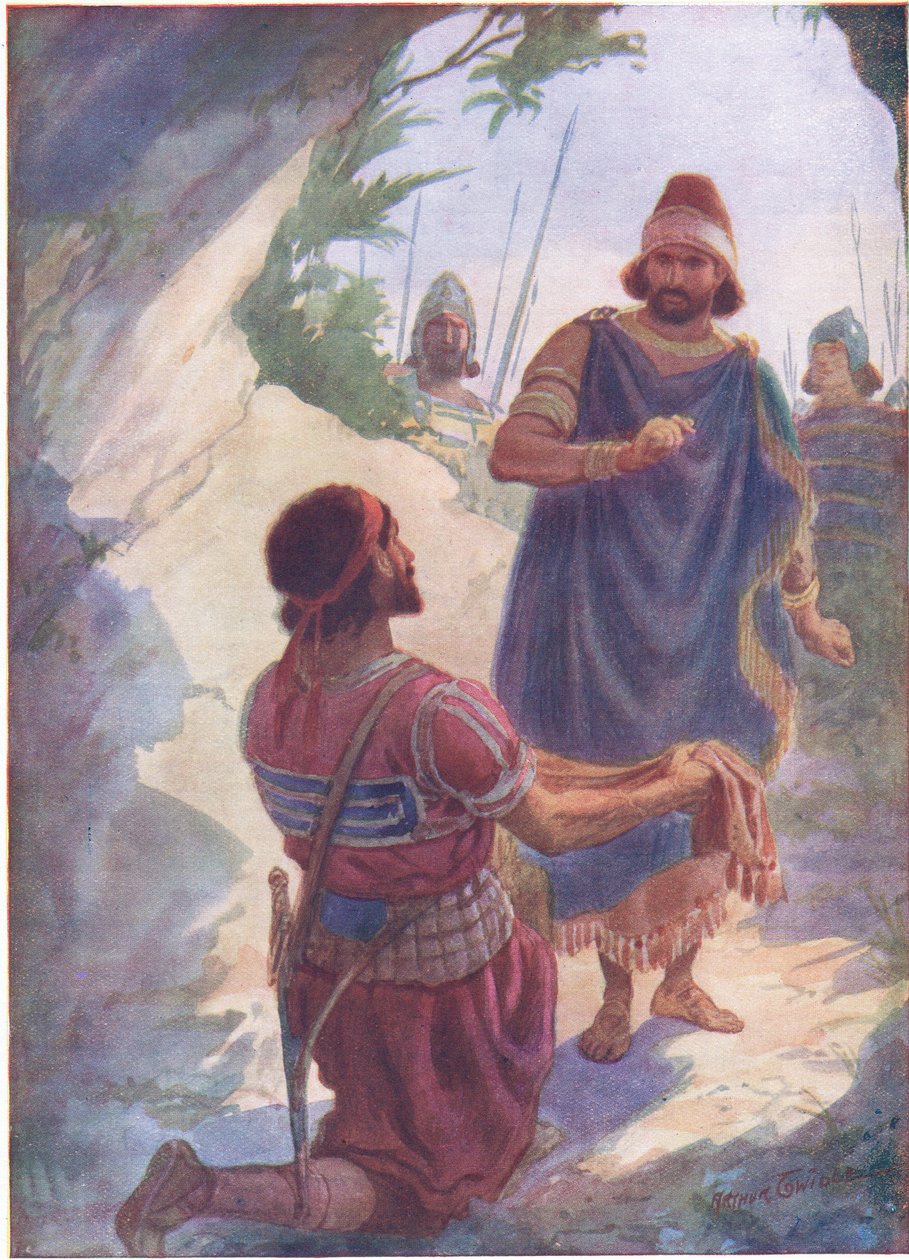 David et Saül dans la grotte - Arthur Twidle
