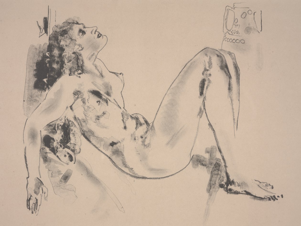 Nu allongé - Arthur Bowen Davies