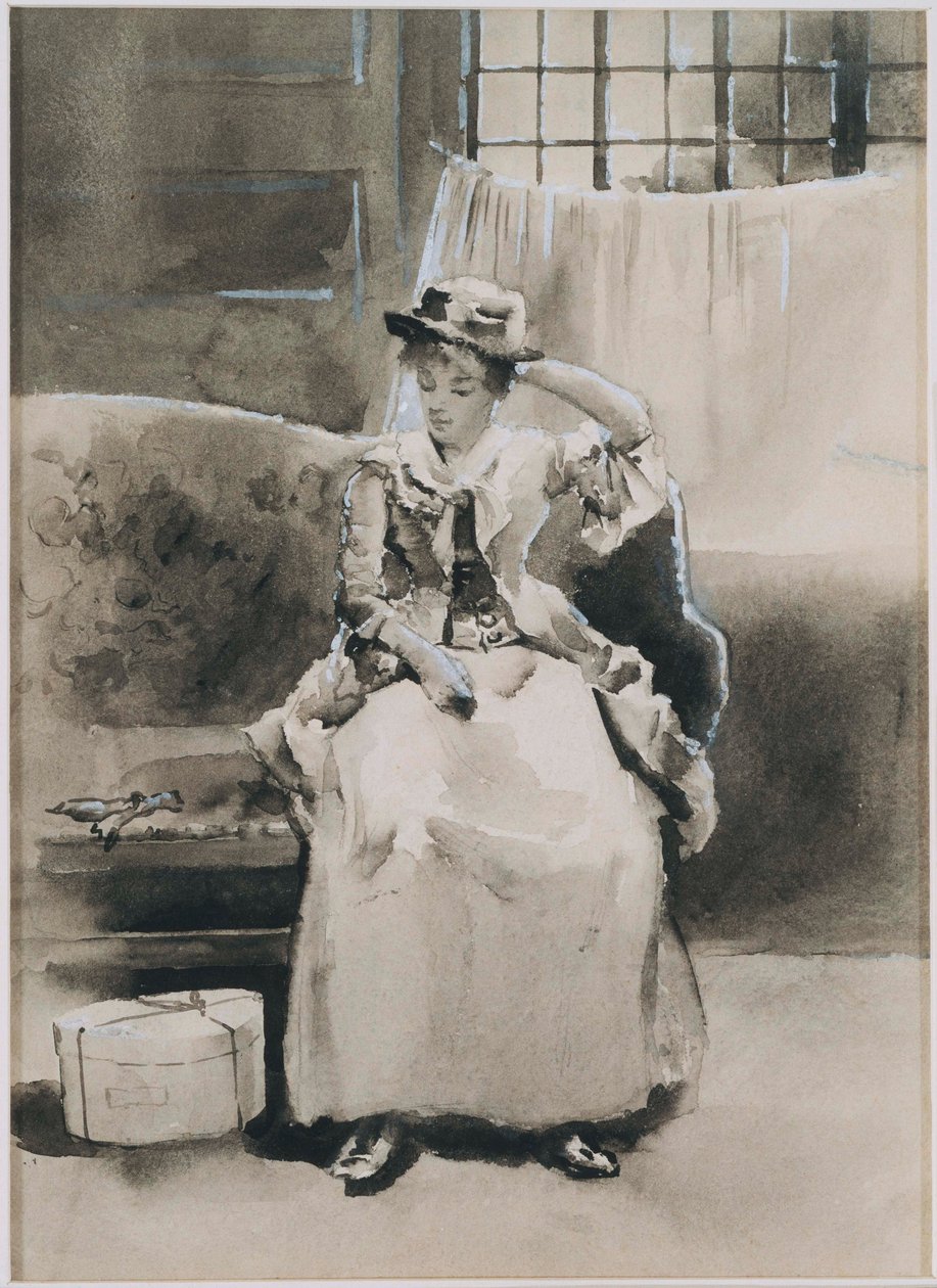 Sans titre (Femme assise) - Arthur Bowen Davies