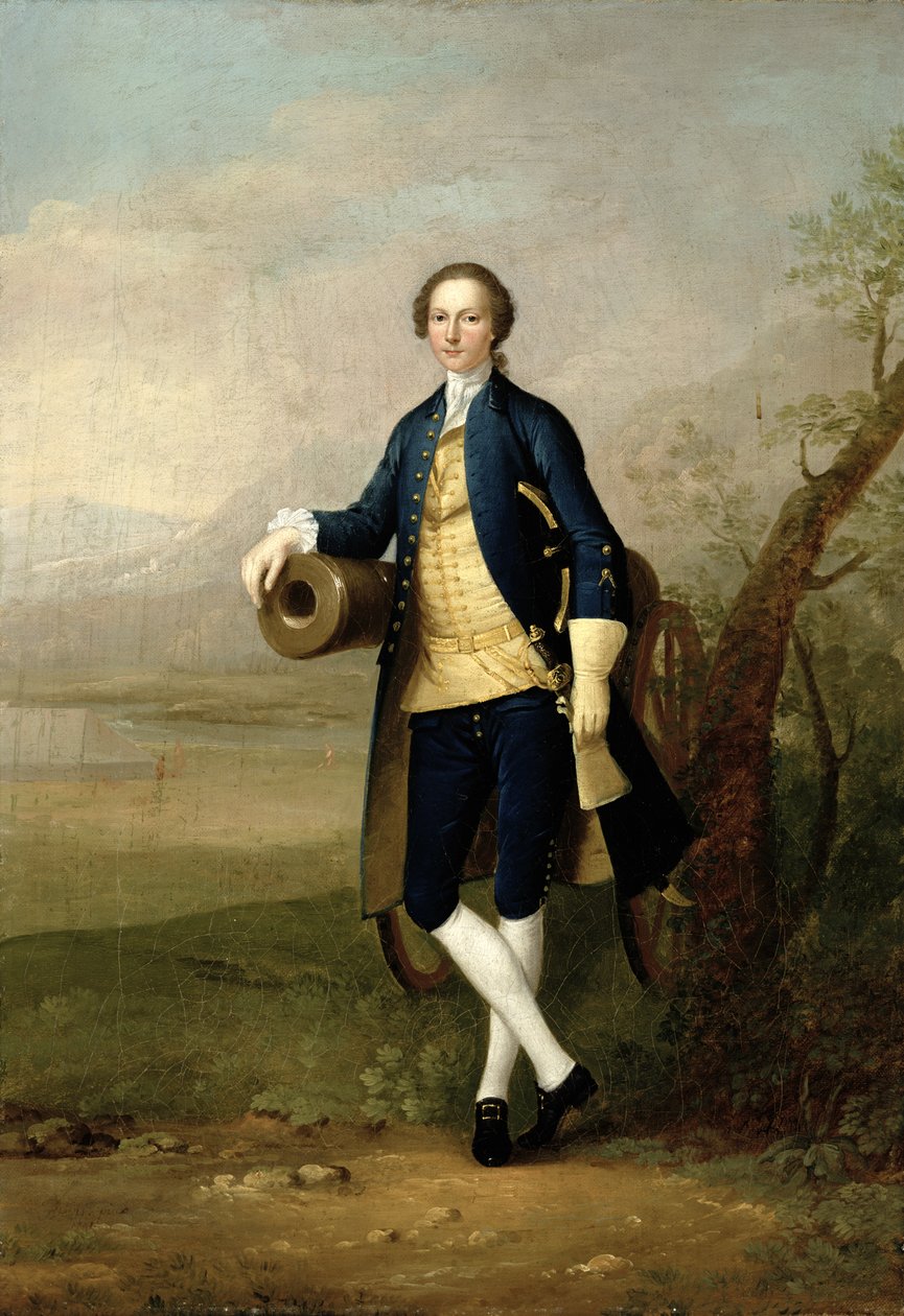 Gentleman avec un canon - Arthur Devis