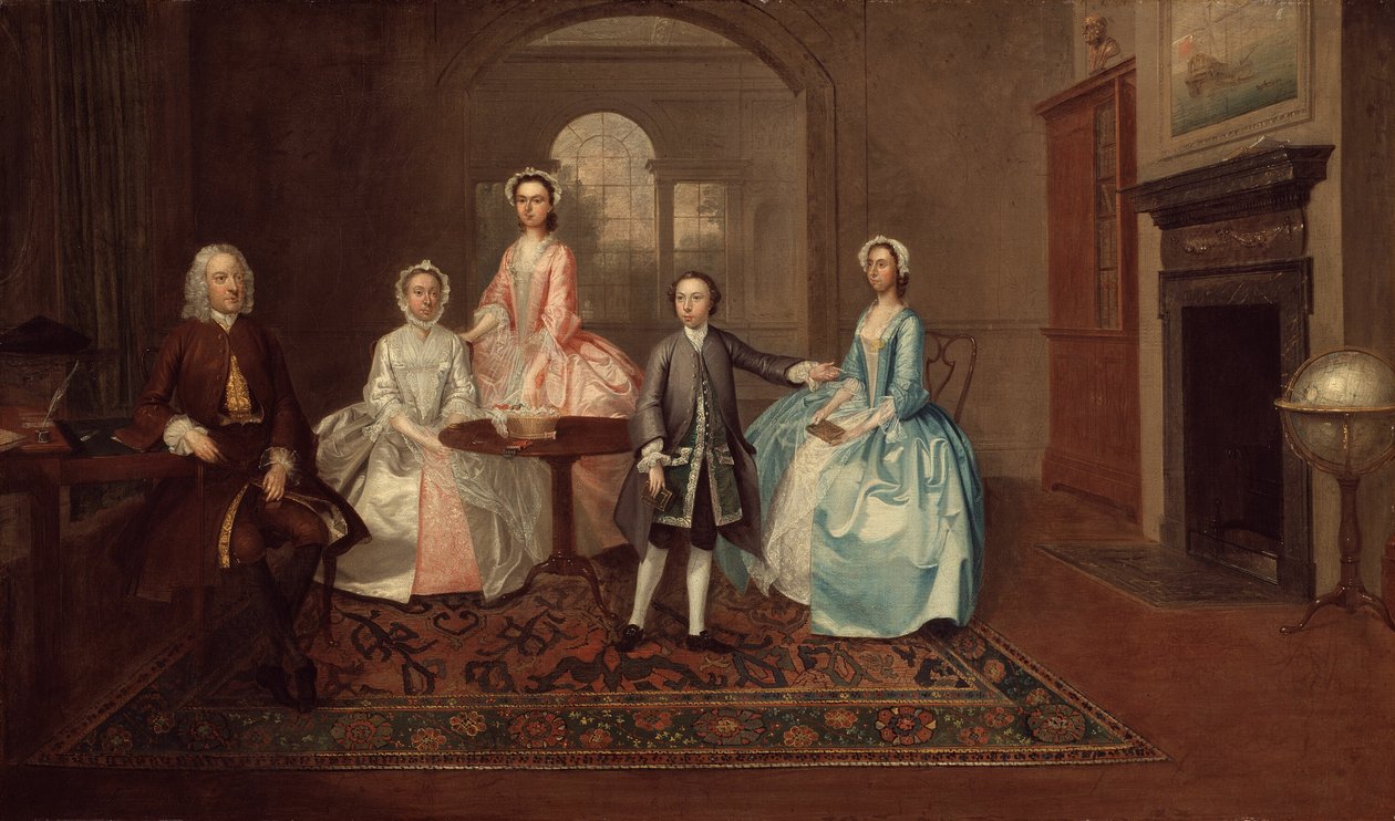 John Thomlinson et sa famille, 1745 - Arthur Devis