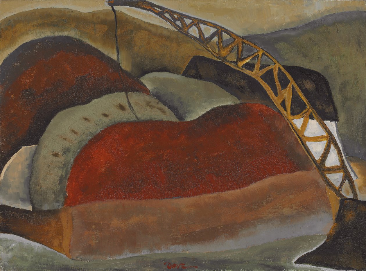 Barge à cendres et derrick - Arthur Garfield Dove