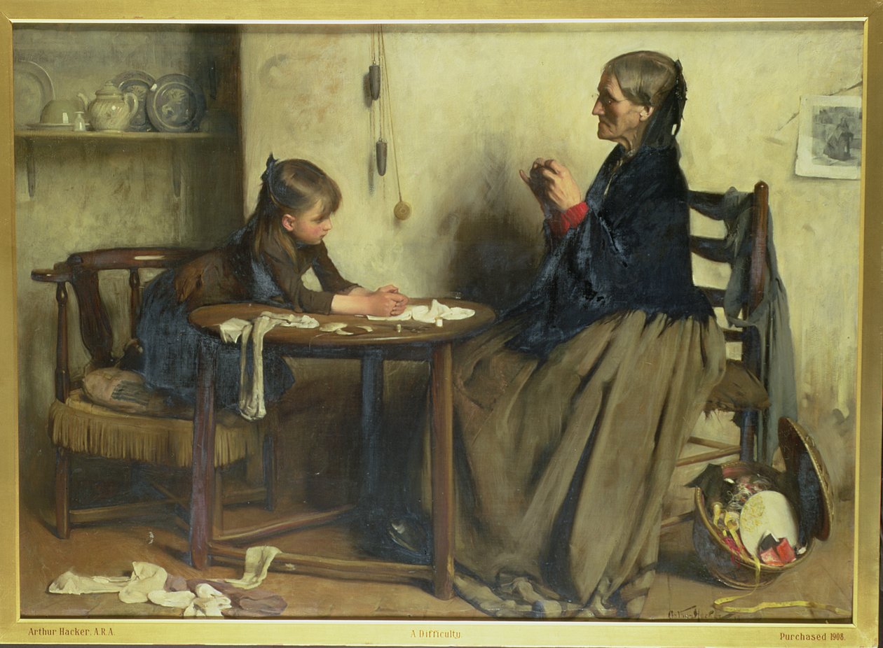 Une difficulté - Arthur Hacker