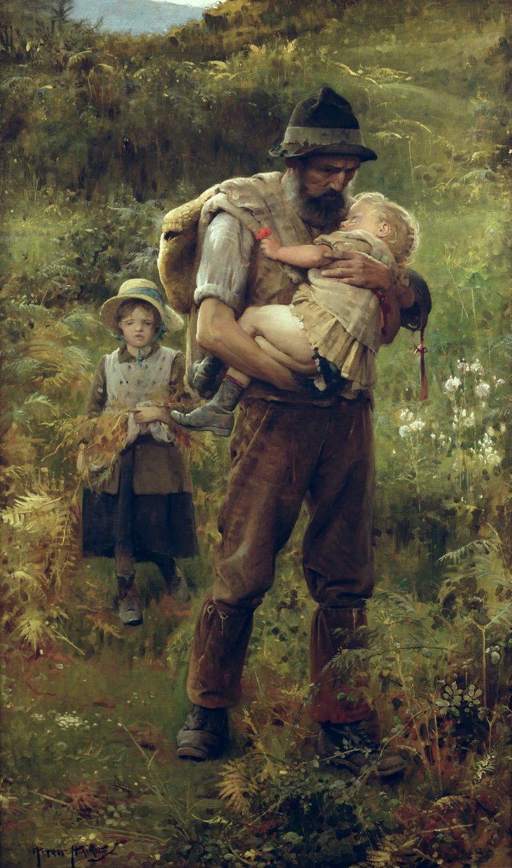 Un lourd fardeau - Arthur Hacker
