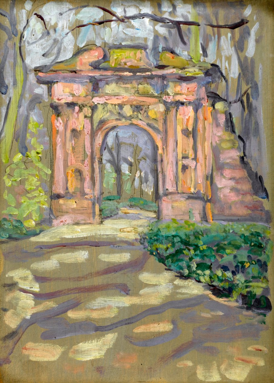 Arc ornemental dans un parc - Arthur Haythorne Studd
