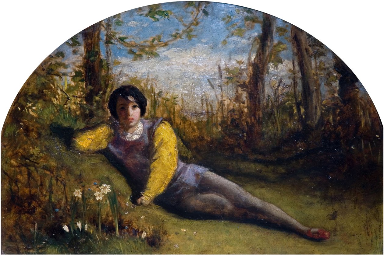 Le jeune poète - Étude à l