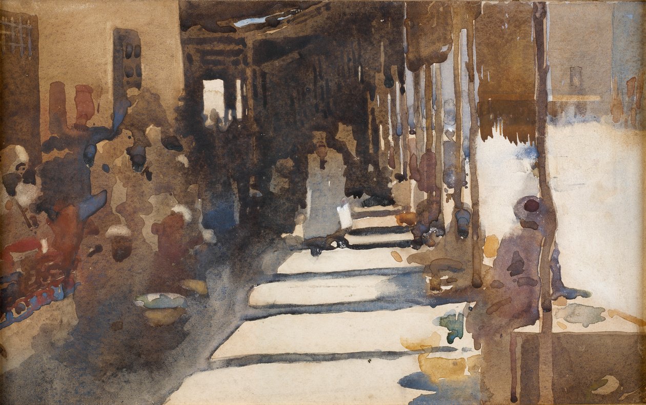 Le bazar à Vringa - Arthur Melville