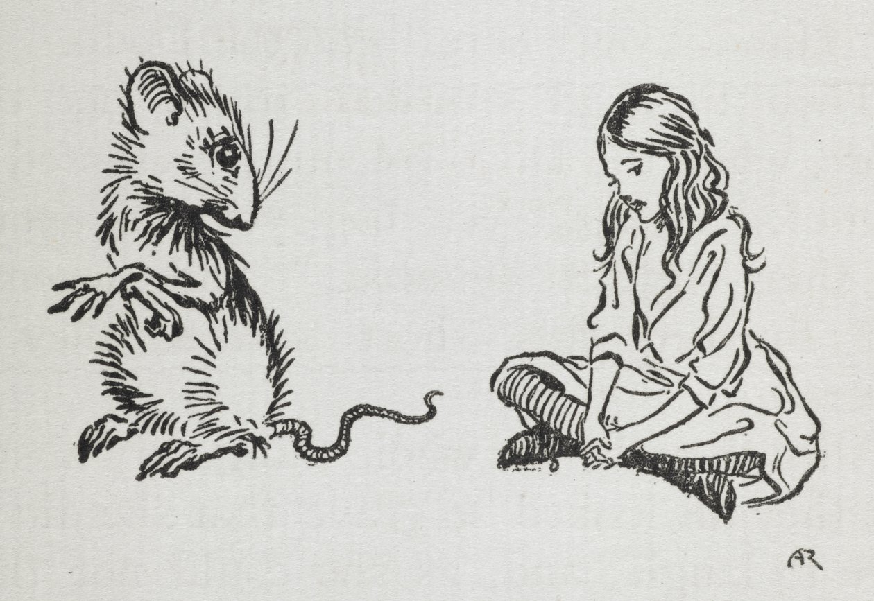 Alice et la souris - Arthur Rackham