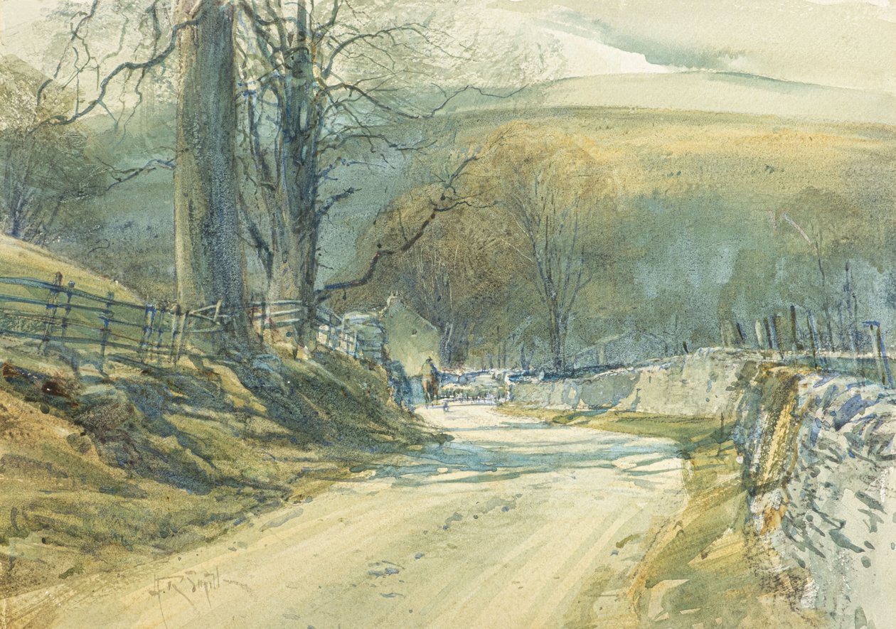 La route sinueuse, Upper Wharfedale - Arthur Reginald Smith