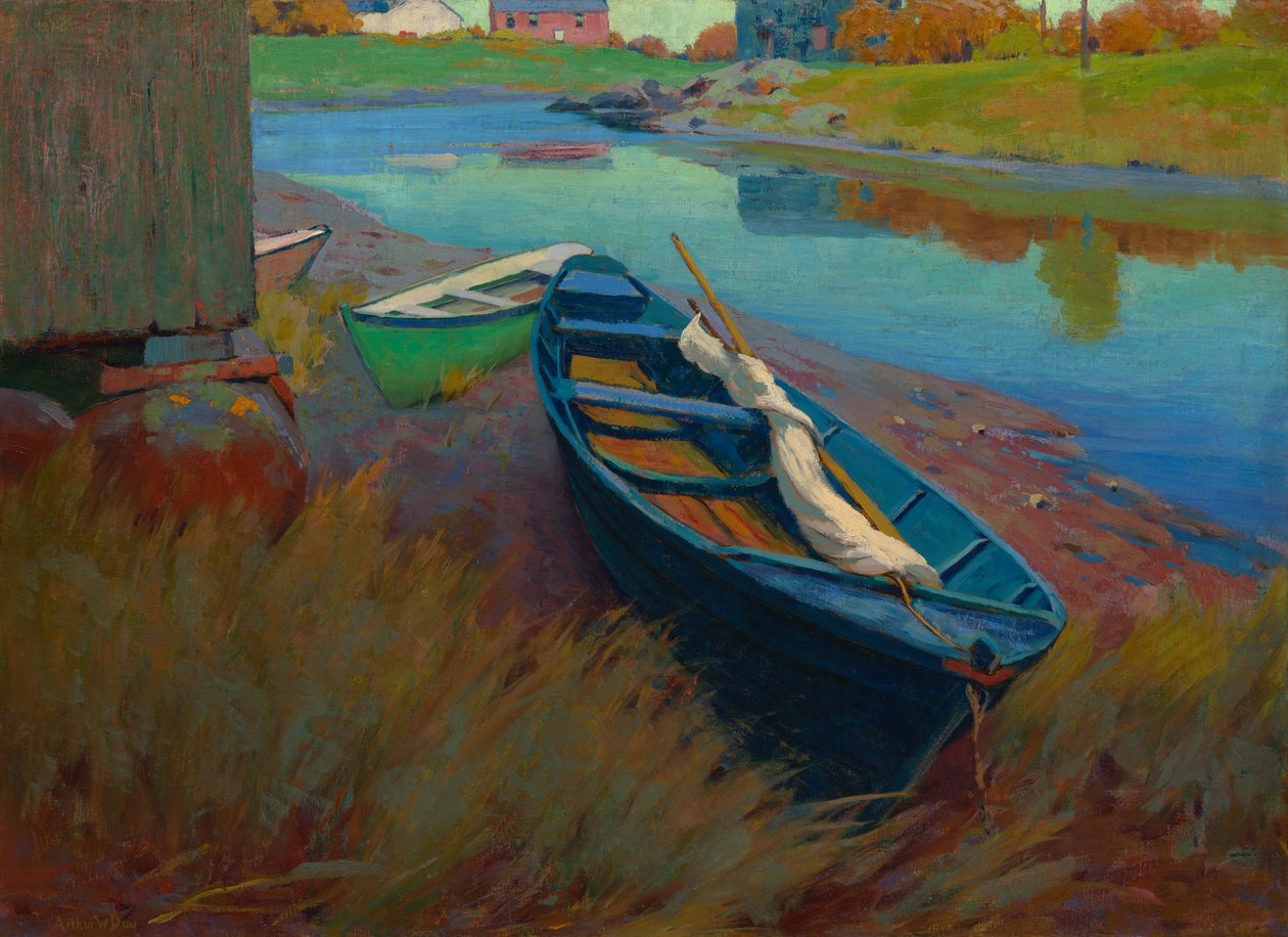 Bateaux au repos, vers 1895 - Arthur Wesley Dow