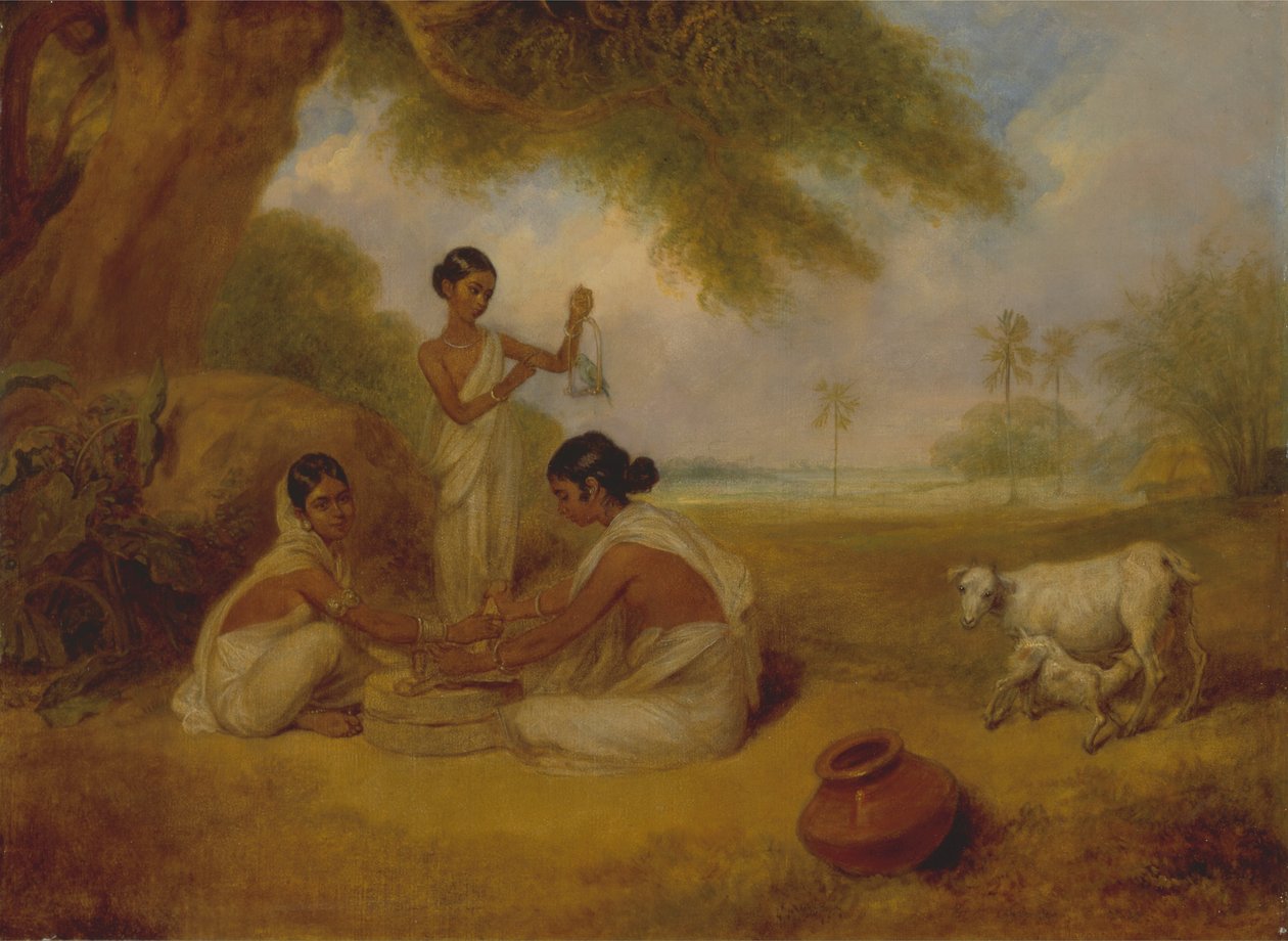 Broyage du maïs - Arthur William Devis