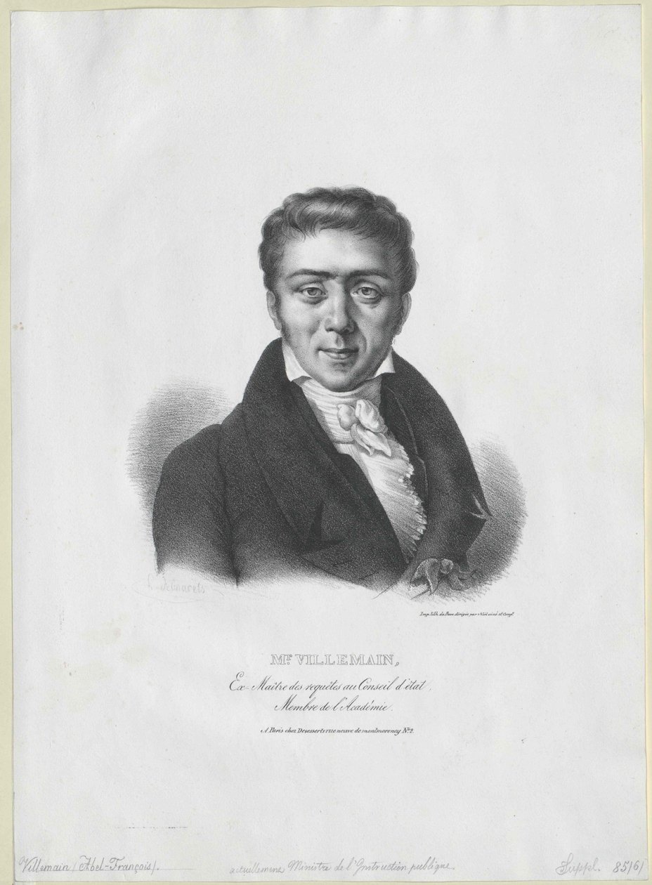 Abel-Francois Villemain - Artist Unknown