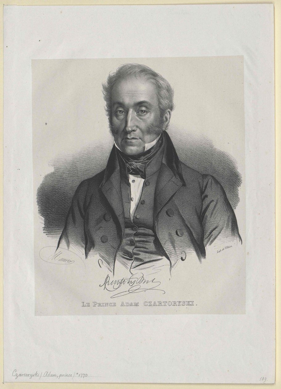 Adam George count Czartoryski (impression) - Artist Unknown