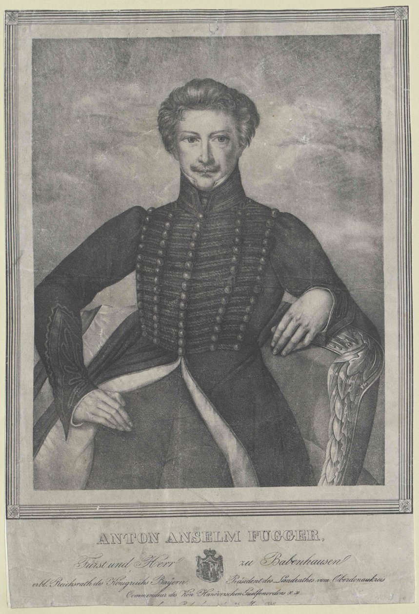Anton Anselm count Fugger-Babenhausen - Artist Unknown