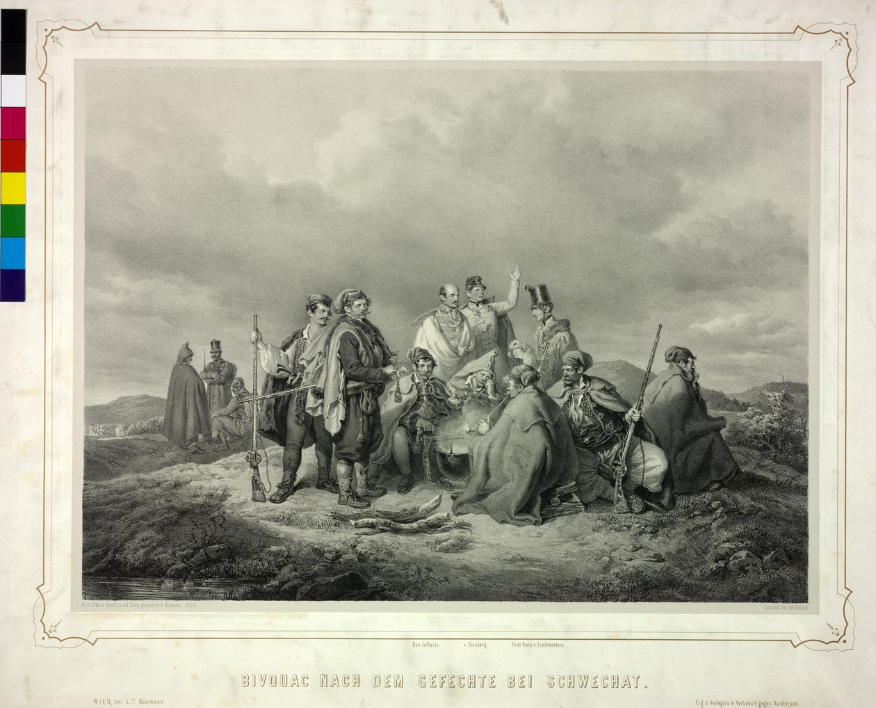 Bivouac après le combat à Schwechat - Artist Unknown
