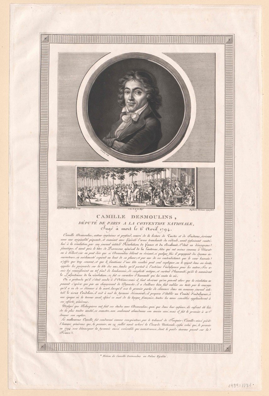 Camille Desmoulins - Artist Unknown