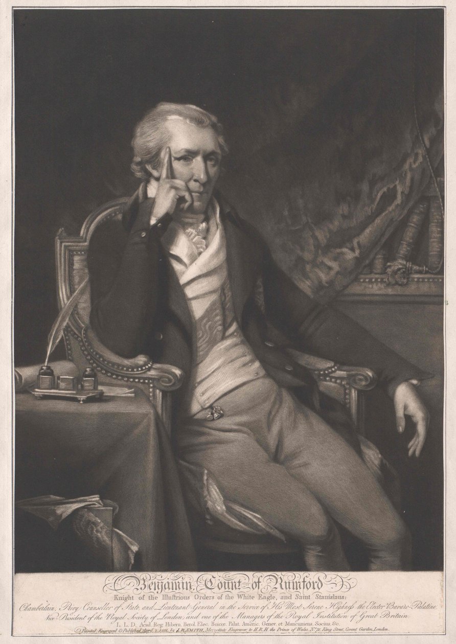 Comte de Rumford Thompson - Artist Unknown