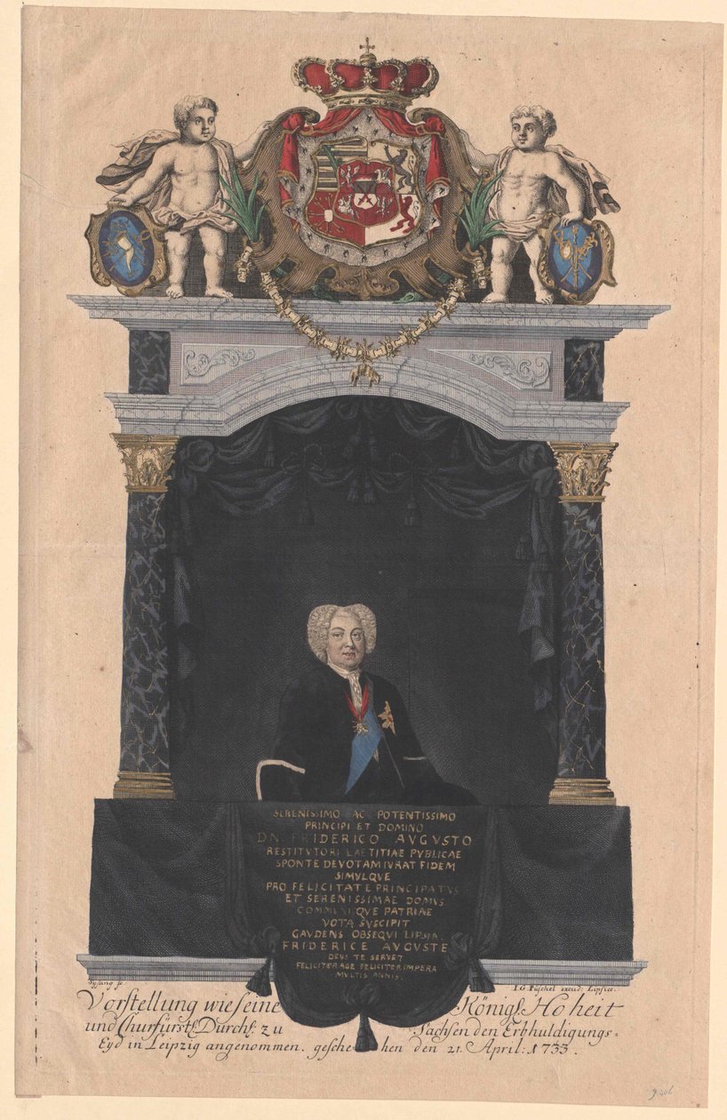 Électeur de Saxe Frédéric Auguste II - Artist Unknown