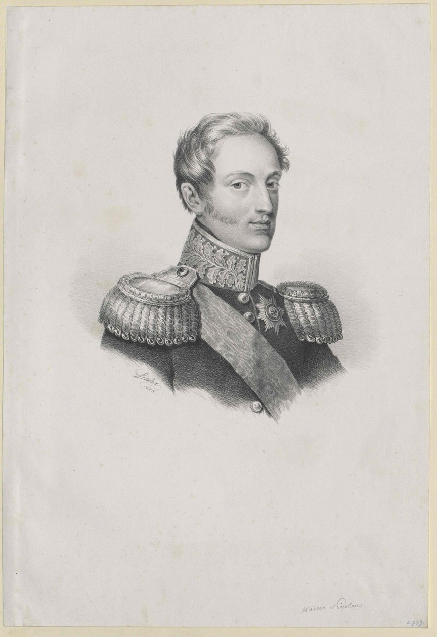 Empereur de Russie Nicolas I - Artist Unknown