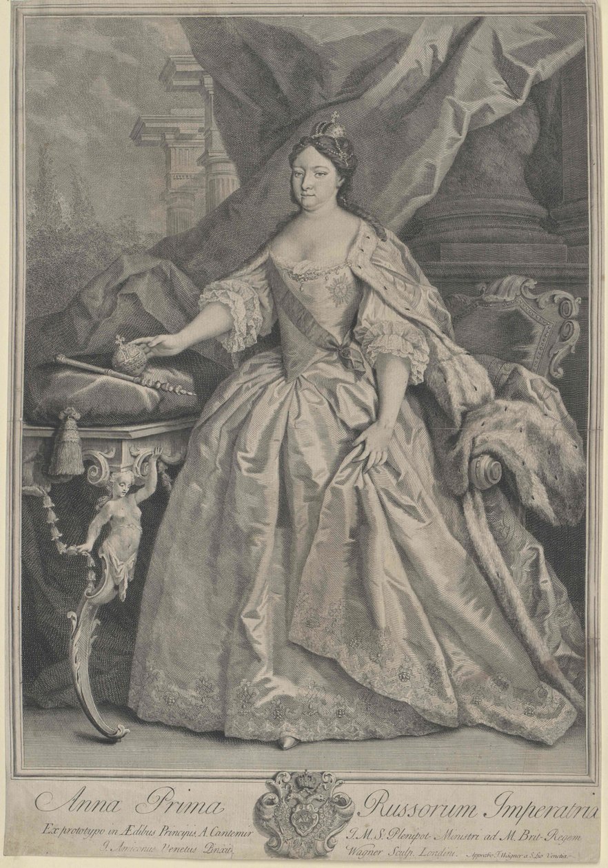 Impératrice de Russie Anna Ioannovna - Artist Unknown
