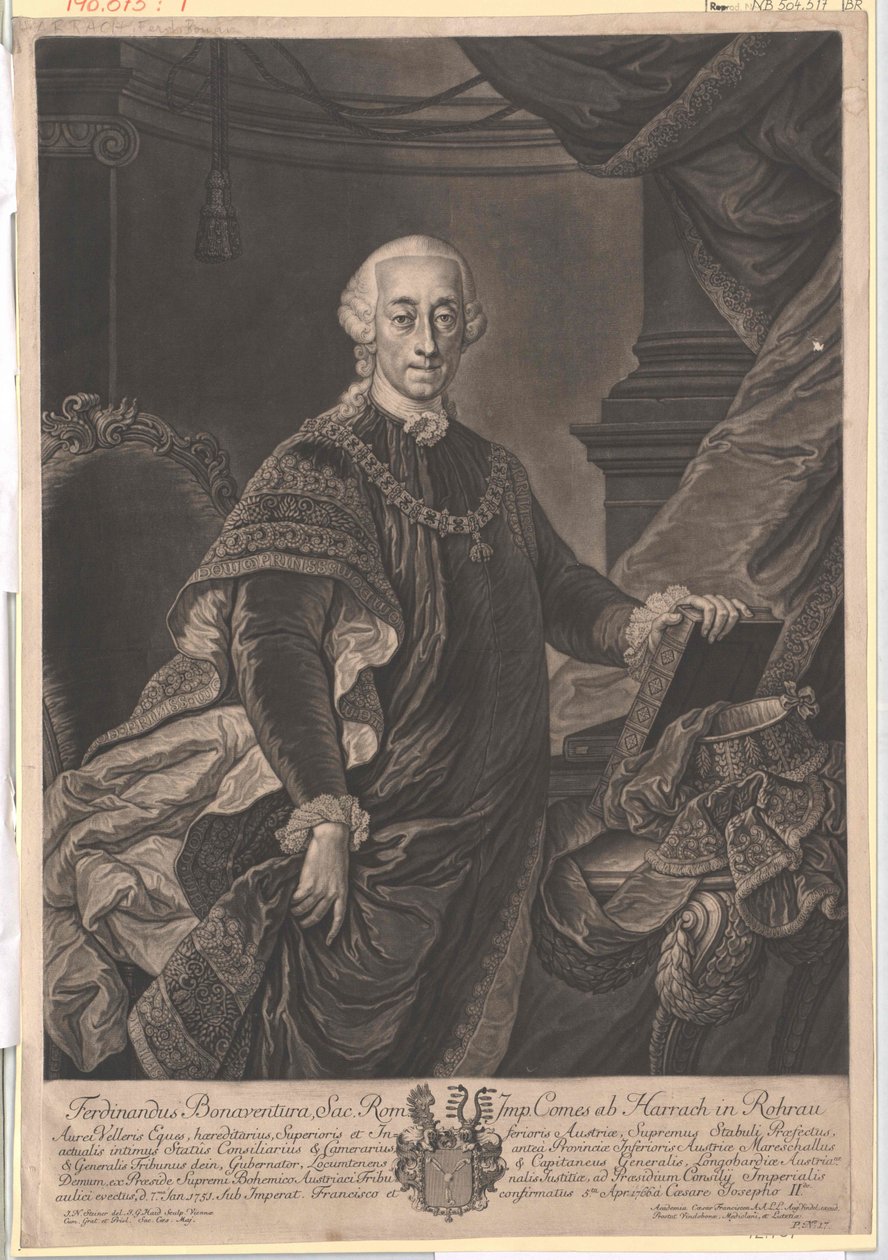 Ferdinand Bonaventure comte de Harrach - Artist Unknown