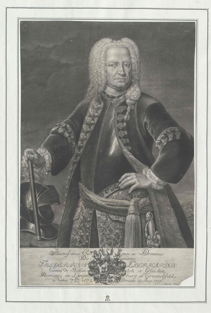 Frederick Eberhard count Hohenlohe-Kirchberg - Artist Unknown