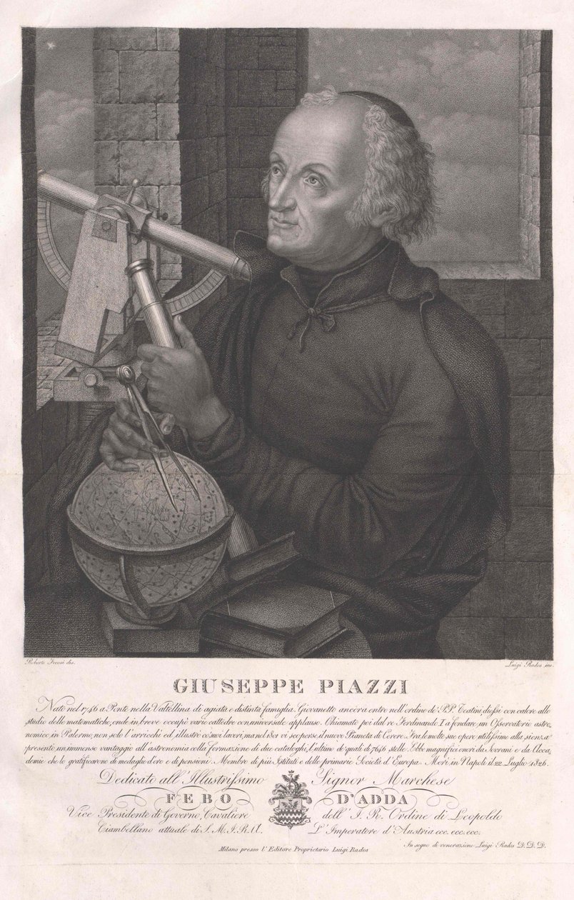 Giuseppe Piazzi - Artist Unknown