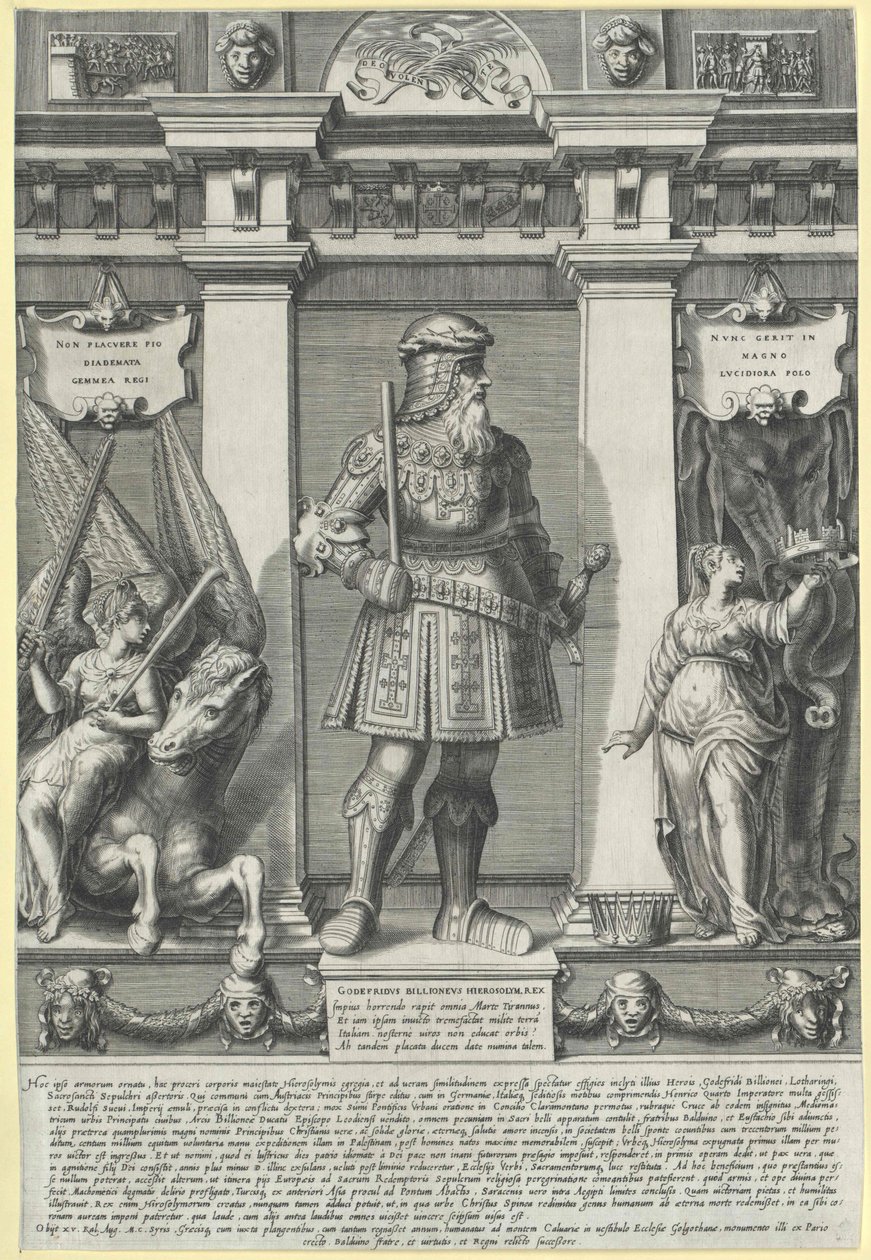 Gottfried de bouillon, - Artist Unknown