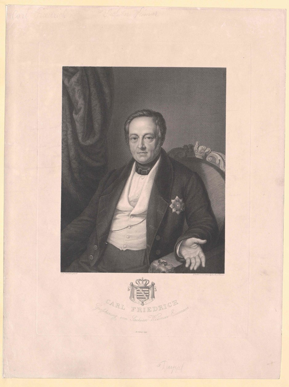 Grand-Duc de Saxe-Weimar Eisenach Karl Frederick - Artist Unknown